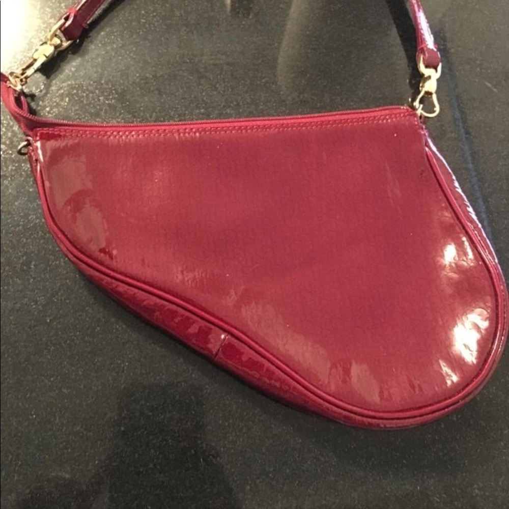 Christian red shoulder bag like new